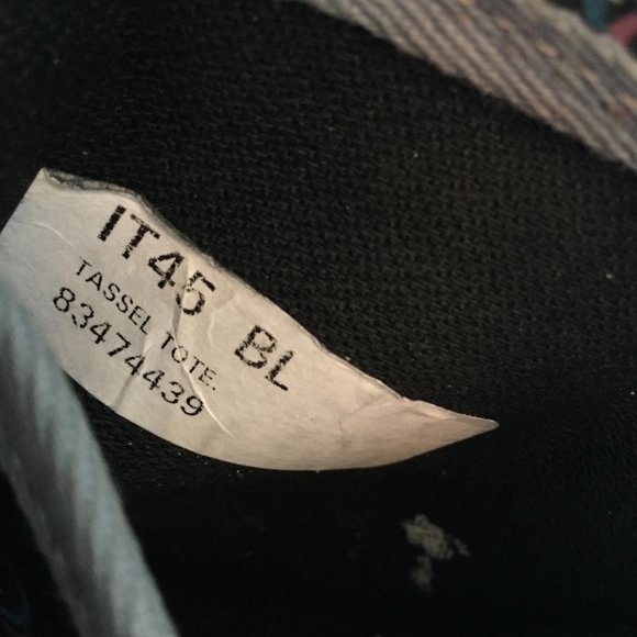 Vintage 90s Dooney & Bourke Colorful Signature Logo Tassel Handbag - Picture 6 of 12